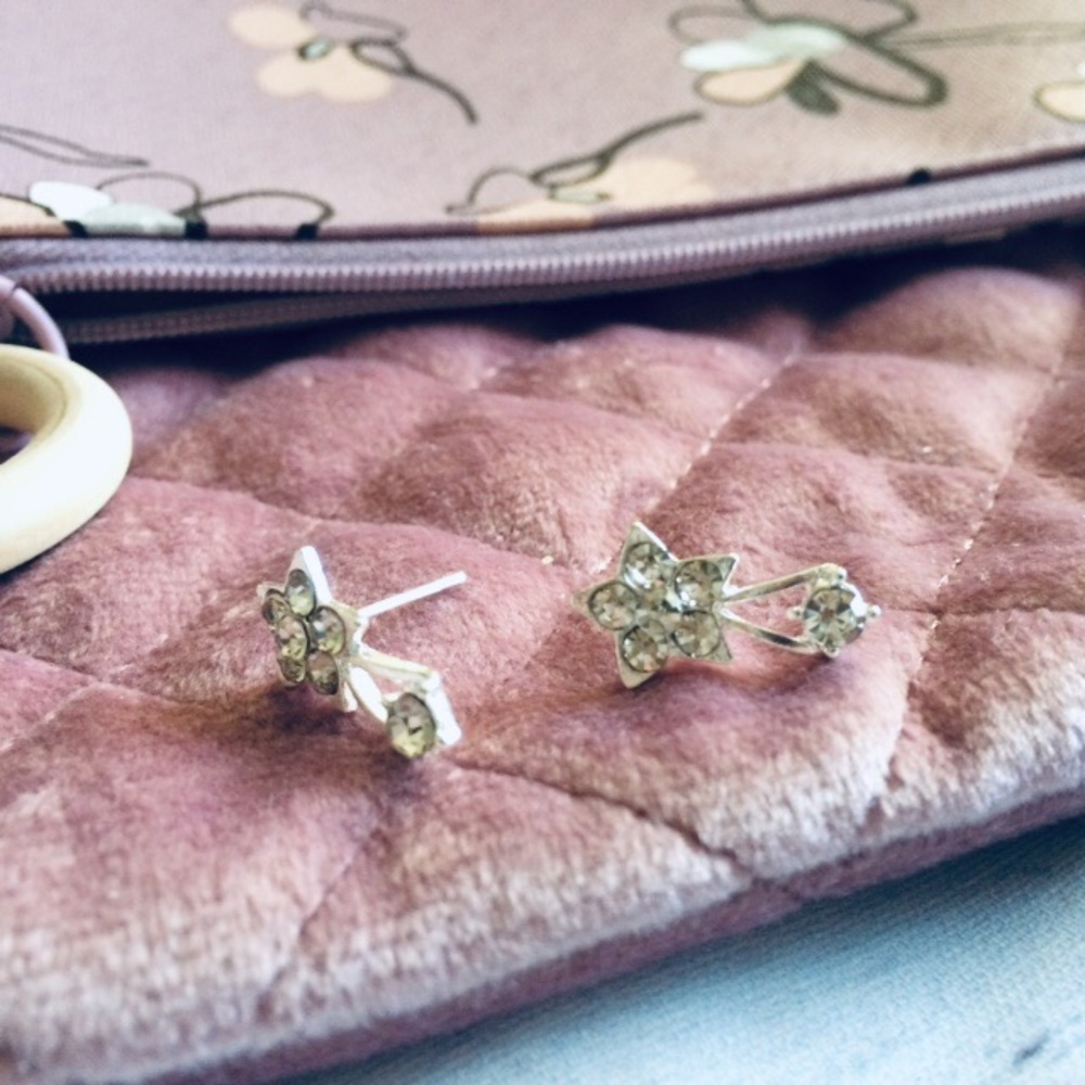 2/8$ 🎀 925 silver coated alloy earrings studs #7 - Picture 3 of 5